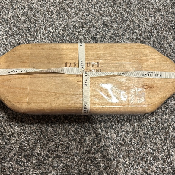 Lot of 2. Rae Dunn 3 pc Wooden Snack Tray. 3 pc lemon dessert plate /bowl. new - Picture 7 of 12